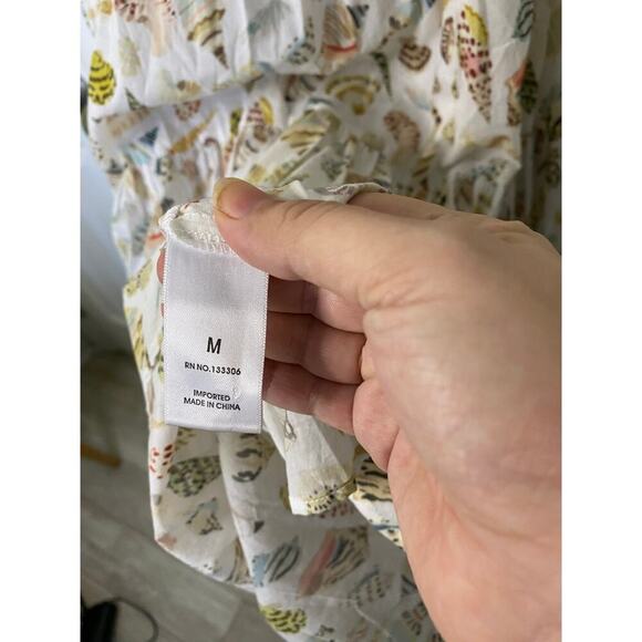 Marysia Chalmers Midi Dress Shell Print Size Medium - Picture 6 of 8